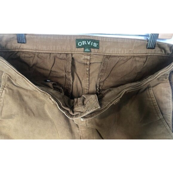 Orvis Cargo Shorts Utilitary Military Fishing Outdoors 2LM0 Tan Brown Men's 34 - Picture 5 of 9